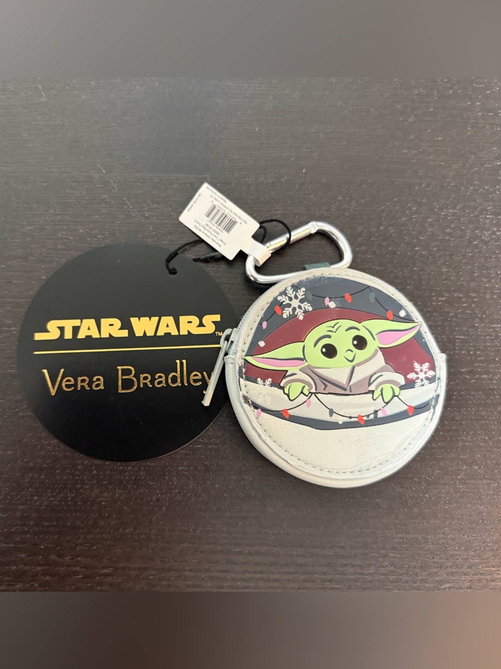 NWT Vera Bradley Star Wars The Mandalorian Holiday Grogu Coin Purse